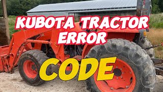 Kubota error code || how to clear Kubota Tractor error code, easy to fix