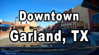 Driving Downtown Garland, TX (Dash Cam)