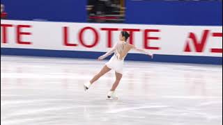 河辺愛菜 ﾄﾘﾌﾟﾙｱｸｾﾙ 全日本選手権SP triple axel Mana Kawabe Japan national open