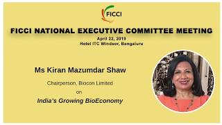 The government must focus on Bio-economy: Ms Kiran Mazumdar Shaw