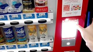 コカ・コーラの自販機でApplePay(iD)決済