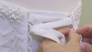 How to Lace a Corset Back Wedding Dress