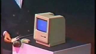 Steve Jobs Unveiling the first Mac