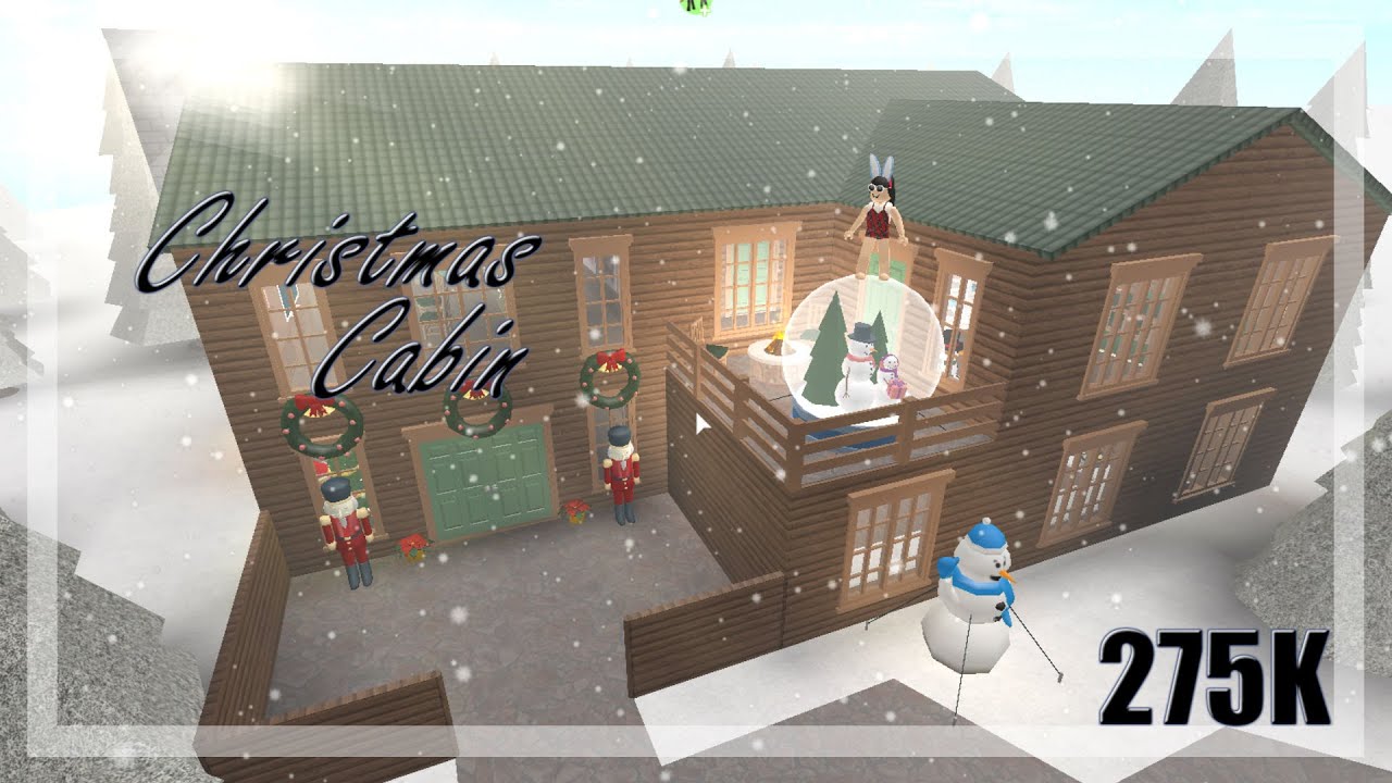 Christmas Cabin 275K || Roblox: Bloxburg - YouTube