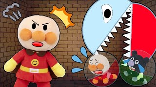 アンパンマンが赤ちゃんたちをオバケから助けるよ！　anpanman アンパンマン　アンパンマンアニメ　ばいきんまん　赤ちゃん　ガチャガチャ　クレーンゲーム　UFOキャッチャー　ゲームセンター　おばけ