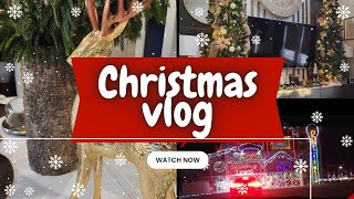 Christmas Home Tour | Christmas Light show| More exciting home projects | Grocery haul \u0026 More #2024