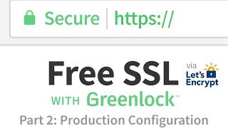 Free SSL with Greenlock v2 (Let's Encrypt for Node.js) - Part 2 (Production)