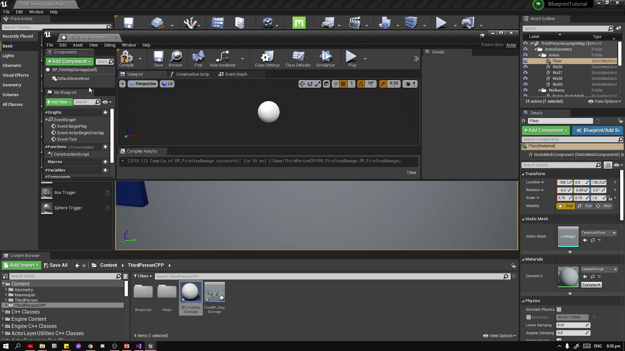 UE4 Tutorial - Actor Blueprint - YouTube