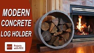 How to Make a Modern Concrete Log Holder | RYOBI Nation