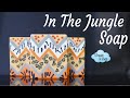 Making In The Jungle cold process soap tutorial soap dough embeds, layered soap. Soap Challenge Club