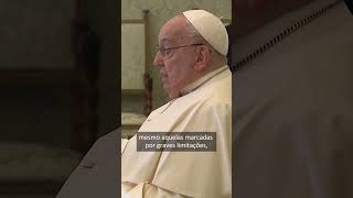 “Jesus entra em contato direto com quem vive a deficiência” #papafrancisco #shorts