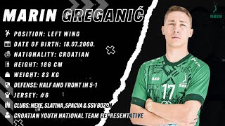 Marin Greganic | Left Wing | HC Nexe | Highlights | Handball | CV | 2023/24