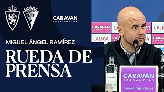 RUEDA DE PRENSA | Miguel Ángel Ramírez, tras el Real Zaragoza-Cádiz