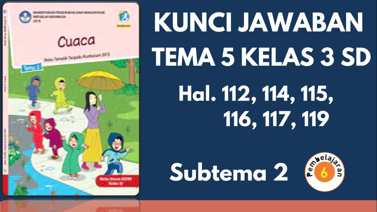 Kunci Jawaban Tema 5 Kelas 3 Halaman 112 114 115 116 117 119 | Subtema ...