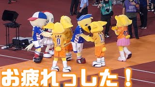 【ホッコリ😊】試合後チームマスコット同士も交流🤝清水エスパルスvs横浜Fマリノス2022.7.2J1