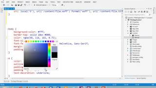 Visual Studio 2012 CSS Editor