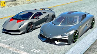 Koenigsegg Gemera vs Lamborghini Sesto Elemento at Top Gear Track