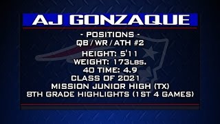 AJ Gonzaque QB/WR/ATH (8th Grade Highlights)