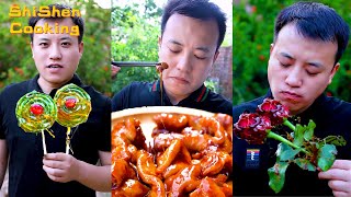 Village Funny Mukbang|Wild Cooking|Sweet Food Recipe|Homemade Desserts Collection#石神ShiShenCooking