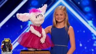 America's Got Talent 2017 Darci Lynne Farmer Ventriloquist Golden Buzzer Auditio
