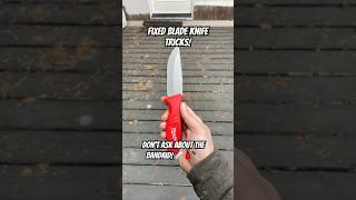 Fixed blade knife tricks! 🤯 #shorts #knife #tricks #skills #tools #funny #cool #ytshorts