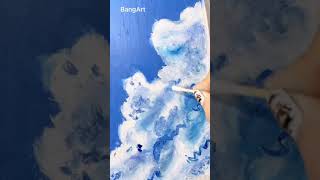 オイルパステルで雲を描く|How to draw clouds by Oil Pastels