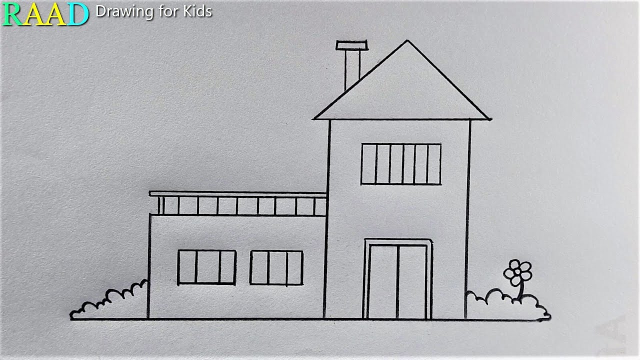 House Drawing Tutorialёяпаёяпб Youtube