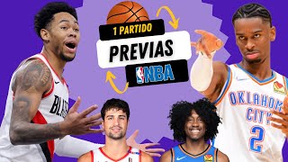 PREVIAS partidos NBA | 26.01.2025 | #84 SHAI Y SUS THUNDER AMENAZAN LA RACHA GANADORA DE PORTLAND