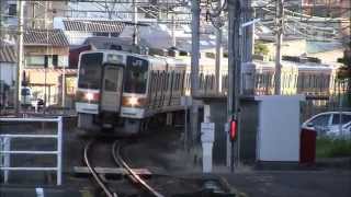 ＪＲ清水駅 211系と特急ふじかわ JRtokaido line shimizu station series211\u0026373