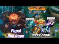 POPOL AND KUPA BEST BUILD JUNGLER NEW ITEM SKY PIERCER 9999 DAMAGE 😱🥶#mlbb