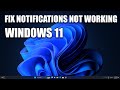 How to Fix Notifications Not Working in Windows 11