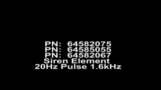 Werma Stacklights Siren Element 20Hz Pulse 1.6kHz PN 64582075, 64585055, 64582067 - AutomationDirect