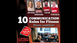 10 Communication Rules for Fitness Professionals Webinar