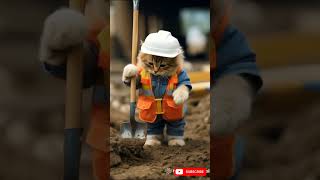 Cat worker #cute #world #worldwide #youtubeshorts