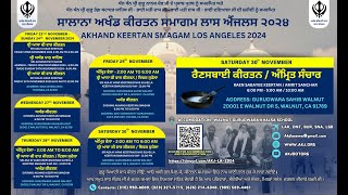 05 Los Angeles Annual Akhand Keertan Samagam 2024 - Thursday Evening