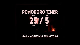 🌃2 A.M🌃📚25/5 Pomodoro Estudy with me📚[ESTUDIA CONMIGO EN LA NOCHE] |Dark Academia| Lo-fi HipHop