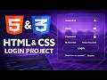 Build a Modern Glassmorphism Login Form with HTML & CSS
