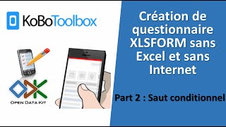 Saut conditionnel dans KoboToolbox avec ODK Build   #XLSFORM #kobo