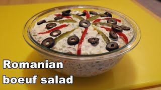 Boeuf Salad Recipe | Romanian boeuf salad | Romanian Tradition - Salata de boeuf