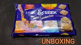 New Parle Platina II Hide \u0026 Seek Choco Chip II Creme Sandwiches Unboxing II PopPop Tv