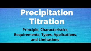 Lecture (11) Analytical 1 (Precipitation titrations '' Preciptimetry'')