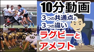 【10分動画】ラグビーとアメフト