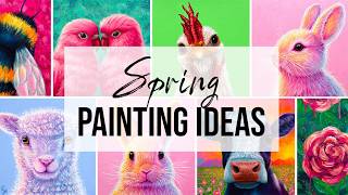 7 Cute Spring Painting Ideas (Acrylic | Beginner Friendly)