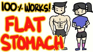 Best Way To A Flat Stomach - 100% Scientifically Proven Fat Stomach Tips!