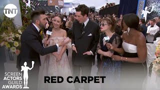 Cast of The Crown: Red Carpet Interview | 26th Annual SAG Awards | TNT