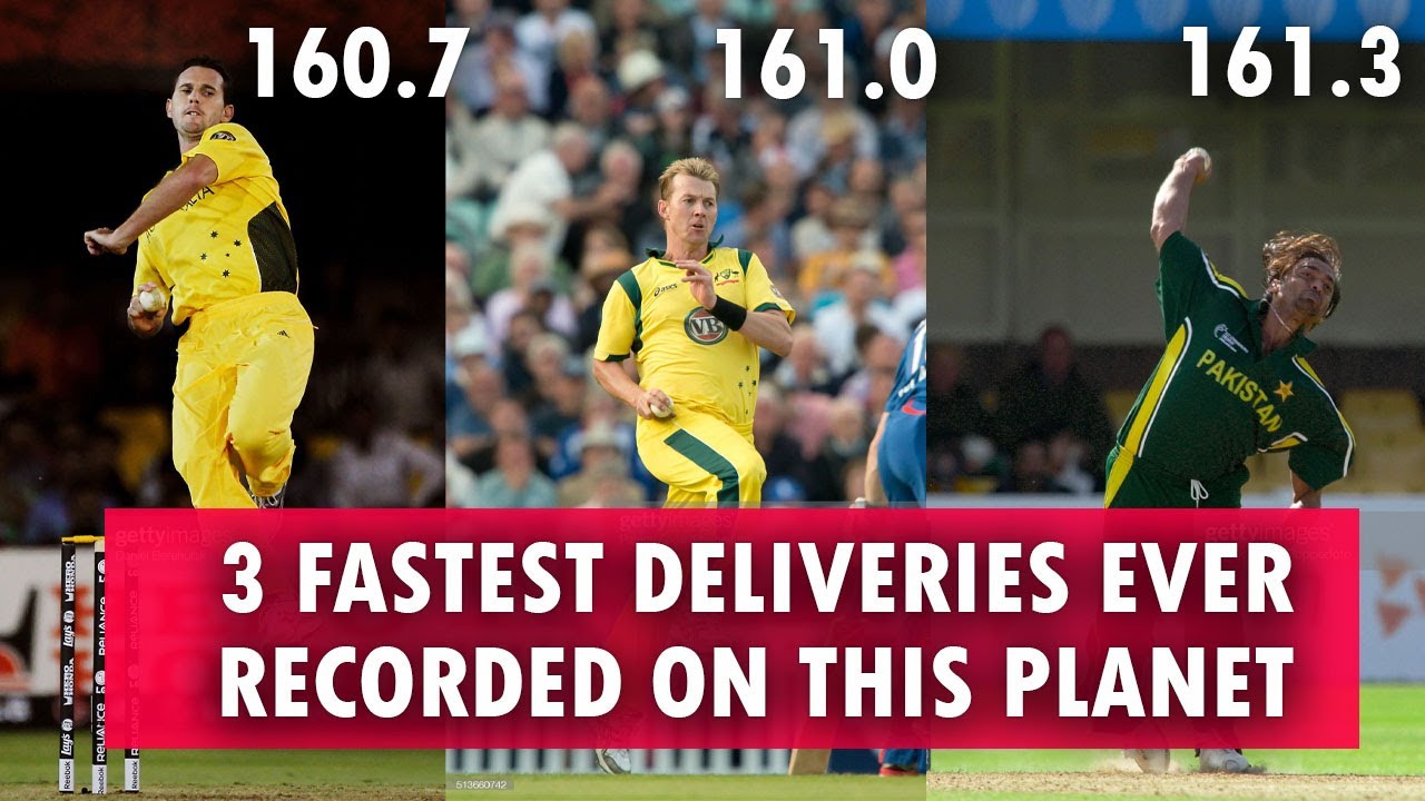 3 Fastest Delivery In Cricket History | Fastest Ball Of Shoaib Akhtar ...