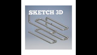 INVENTOR 2018, #TUTORIAL - SKETCH 3D SWEEP