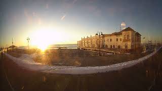 Today's (01/14/2025) Ocean City Boardwalk Pano Sunrise at 8th Street