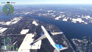 FS 2024 Flying Boeing 737 from Ottawa  TO  Winnipeg Xbox Series X