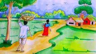 village scenery with human figure Videos - 9tube.tv